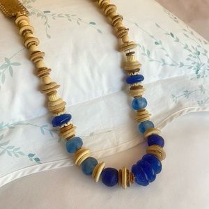 Twine and Twig Classic Necklace in blue